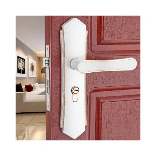 European bedroom door lock hotel interior door locks mechanical door locks ivory white door hardware