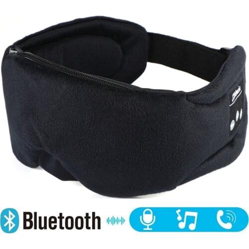 JINSERTA Wireless Bluetooth 5.0 Sleeping Earphone Soft Stereo Headphones Suitable for Ice Pack Eye Mask Music Headset