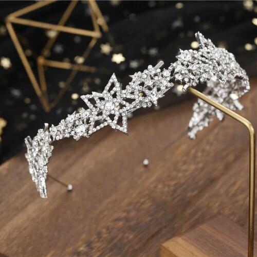 Classic Crystal Wedding Headwear Zirconia Hairband Bridal Hair Accessories Headdress Bridal Crown Dinner Party Accessories
