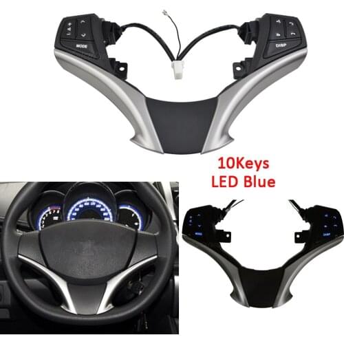 Audio Steering Wheel Control Switch Button 84250-0D120 842500D120 842500D120-E0 For Toyota Yaris Vios 2013 2014 2015 2016