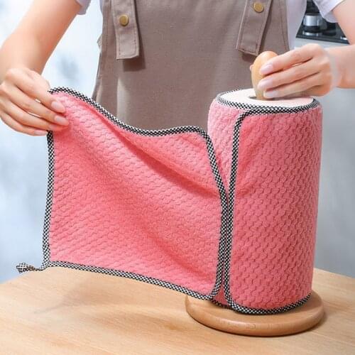Kitchen daily dish towel, dish cloth, kitchen rag, non-stick oil, thickened table cleaning cloth, absorbent scouring pad