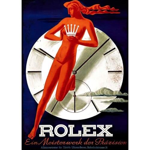Losea Rolex Metal Retro Vintage Tin Sign Bar Wall Decor Poster