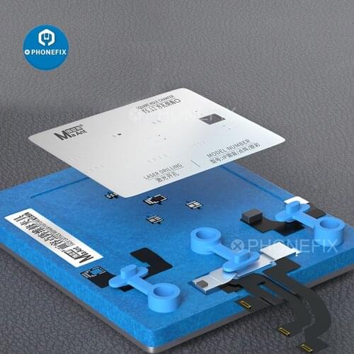 Maant BGA Reballing Tin Steel Net + Tin Planting Holder X-11 Pro Max Repair Dot Matrix Face ID Reballing Fixture Stencil