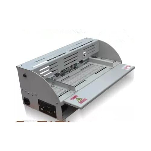 Book cover creasing machine, electric creasing machine, card folding machines, color pages dashed machine, speed can be adjusted