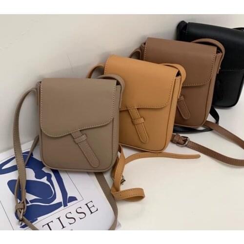 2021 New Mini Women Flap Bags Preppy Style Ladies Shoulder Bag PU Leather Female Cover Crossbody Phone Bag Whole Sale