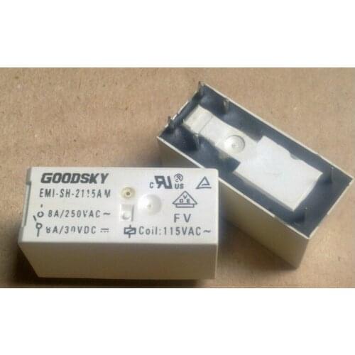 Original New GOODSKY EMI-SH-2115AM 6PINS 8A 115VAC Power Relay