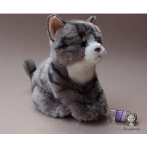 Stuffed Tiger Pattern Cats Plush Dolls Real Life Animals Kids Toys Birthday Gifts