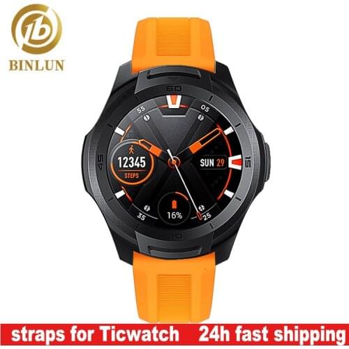 Ticwatch C2 Straps 42-46mm Nylon Smartband for Ticwatch pro S2 E2 Bracelet Silicone watchband for Garmin Fossil LG wristband