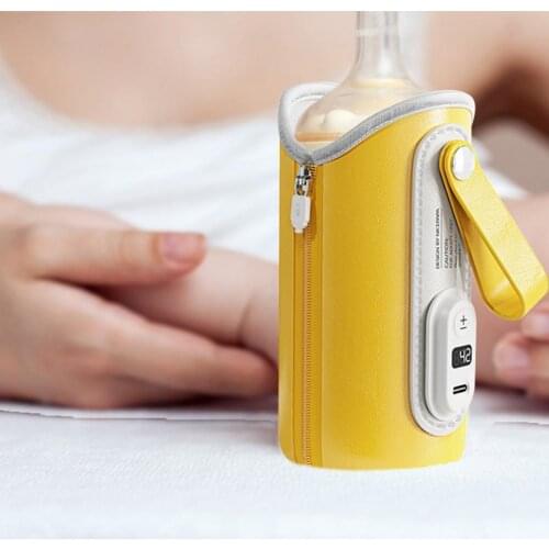USB Charging Bottle Warmer Bag Insulation Cover Heating Bottle For Warm Water Baby Portable Infant Travel Outdoor Accessories