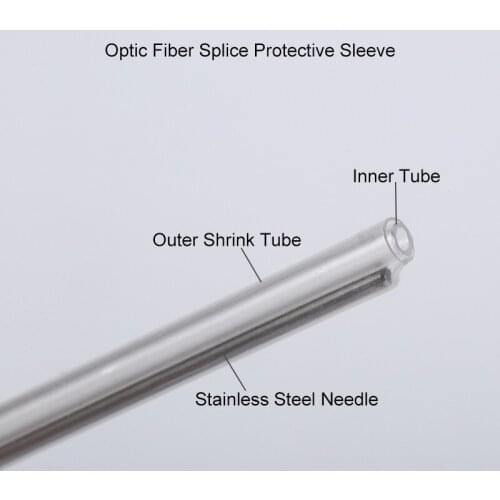 Manufacturer Pricing FTTH drop cable fusion splice protection sleeve heat shrink splice protector 40 60 80mm steel