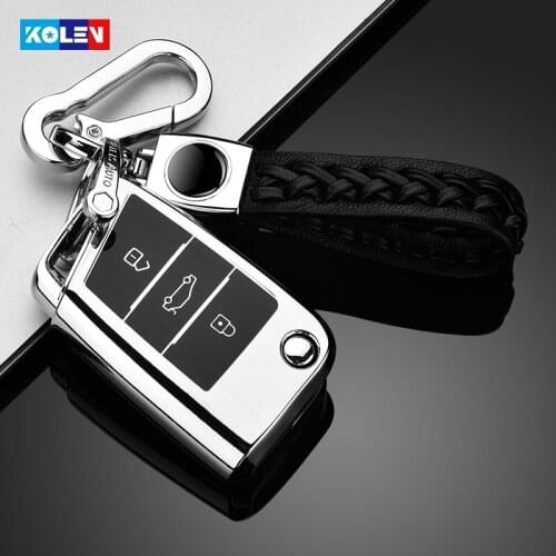 Soft TPU Car Remote Key Case Cover Shell For Volkswagen VW Golf 7 mk7 Seat Ibiza Leon FR 2 Altea Aztec For Skoda Octavia Passat