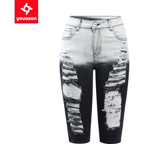 Youaxon Womens Short Jeans