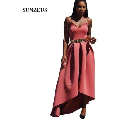Asymmetrical Prom Dress Strapless Simple African Women Party Gowns vestido de fiesta de gala