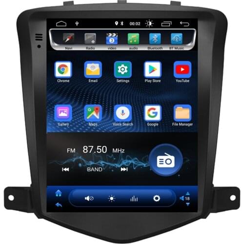 Tesla Style Android Car Radio GPS Navigation DVD Player for Chevrolet Cruze 2009-2013 IPS Screen 2 Din Supports CarPlay OBD WIFI