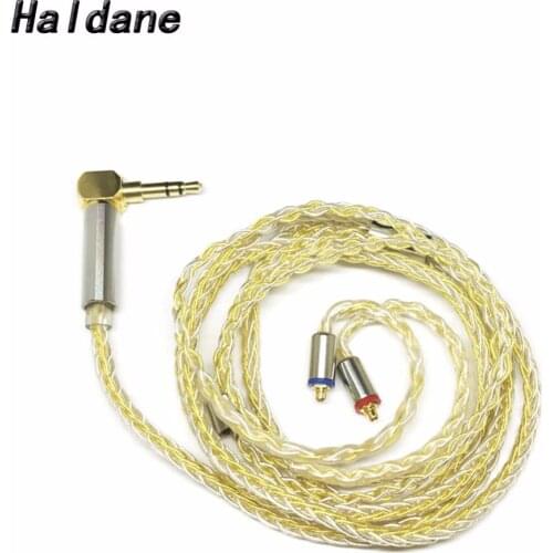 Free shipping Haldane MMCX Upgrade Cable 1.2M Single Crystal Copper 3.5mm Stereo for Shure SE846 SE535 SE315 SE215 UE900