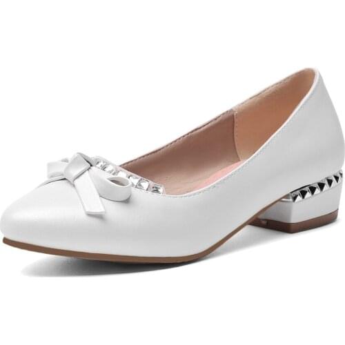 Big SizeFashion point bow Rhinestone single shoes summer flat ladies women shoes woman