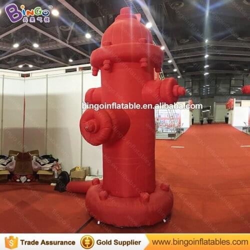 Customized 3 meters high giant inflatable fire hydrant red airblown fire hydrant balloon for decoration toys