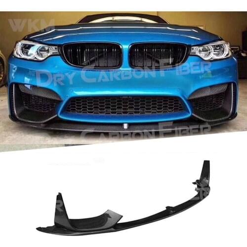 Carbon Fiber / FRP Front Bumper Lip Spoiler Splitter Flaps Aprons for BMW 3 Series F80 M3 F82 F83 M4 2014 - 2018