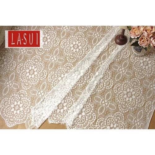 LASUI 1.5m*3 m Eyelash lace Export European full of thick lace fabric curtains wedding dress clothing decorative accessories