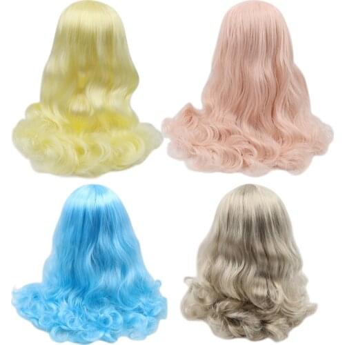 Blyth doll icy wig rbl scalp and domewavy hair for DIY custom doll accessory