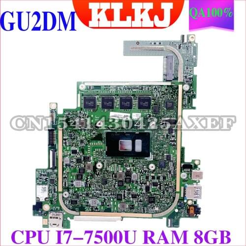 KLKJ GU2DM-MB Laptop motherboard for Acer Switch5 SW512-52 original mainboard 8GB-RAM I7-7500U