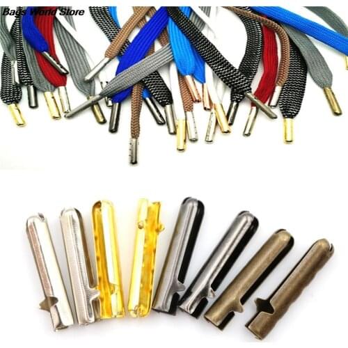 10PCS Women Men Shoe Lace Tips Replacement Head for Shoestrings Bullet Aglets Round Accessories for DIY Shoelaces 4 styles