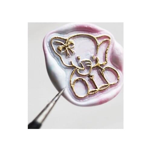 Irregular animal Head Removable Wax Seal Handle Heads DIY Stamps Postage Journal Package Date Wedding Gift Envelope Tools