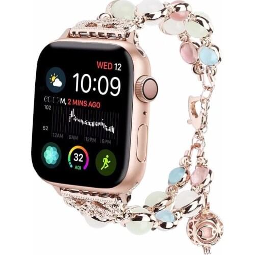 Applicable to Apple watch 345 jewelry handmade watchband iWatch Luminous watchband,for iwatch 38mm 40mm 42mm 44mm watch strap