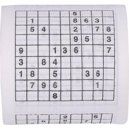 Durable Sudoku Su Printed Tissue Paper Toilet Roll Paper Good Puzzle Game