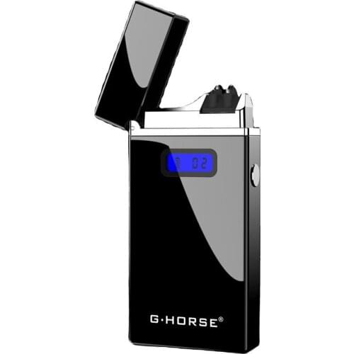 New Professional Design Usb Double Arc Portable Lighter Gadgets For Men With LED Digital Display Cigarette accessories