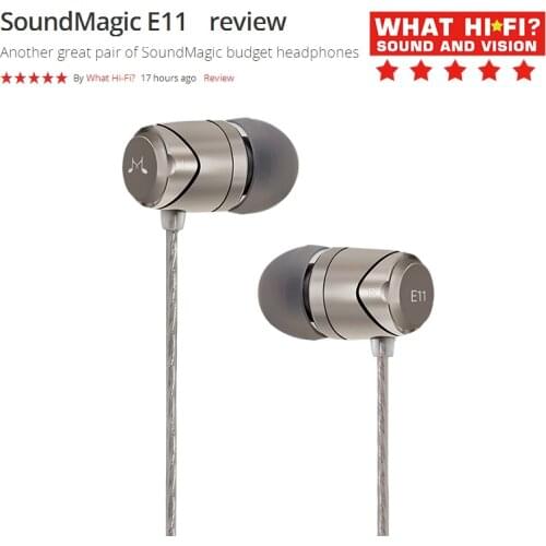 SoundMAGIC E11 Earphones Wired Noise Isolating in-Ear Earbuds Powerful Bass HiFi Stereo Sport Earphone