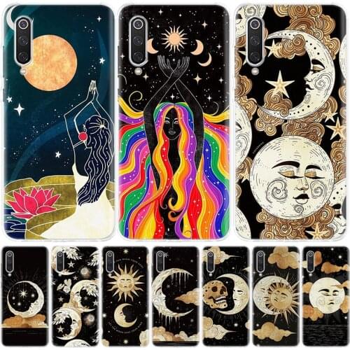 Funny Sun Moon Face Silicon Phone Case For Xiaomi Redmi Note 10 9 8 9S 8T 7 6 5 6A 7A 8A 9A 9C Pro Customized Cover Coque