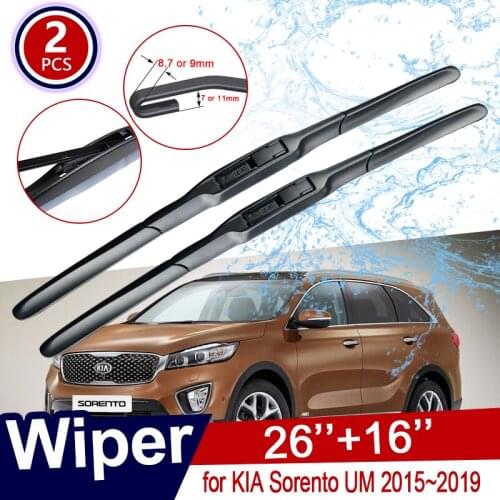 Car Wiper for KIA Sorento 2015 2016 2017 2018 2019 Sorento Prime UM MK3 Windscreen Windshield Wipers Blades Car Accessories