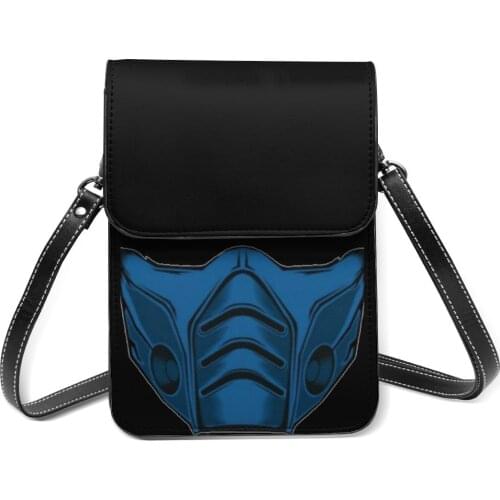 Mortal Kombat Shoulder Bag Work Woman Mobile Phone Bag Bulk Vintage Leather Bags