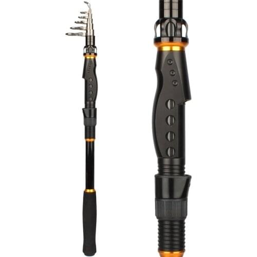 Sougayilang 1.8m-3.6m Telescopic Spinning Fishing Rod Carbon Fiber Portable Sea Boat Fishing Rod Pole Fishing Tackle De Pesca