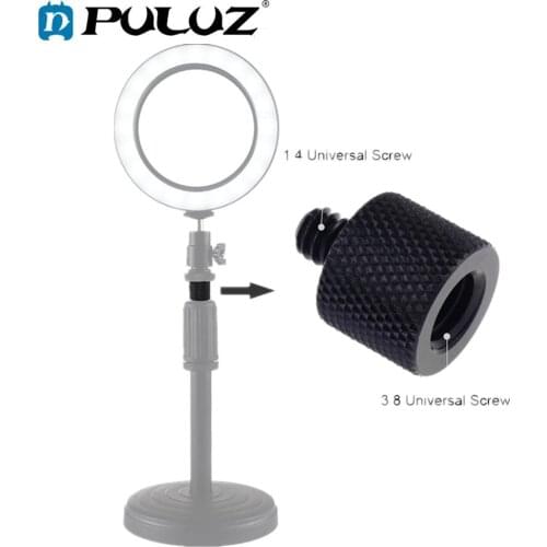 PULUZ 3/8 inch Female Thread to 1/4 inch Male Thread Adapter Screw for Tripod Camera Photo Accessories