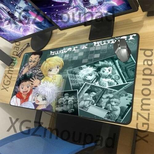XGZ Hunter GON FREECSS Large Computer Keyboard Table Mat Black Precision Lock Edge Custom Mouse Pad Speed Rubber Non-slip Xxl