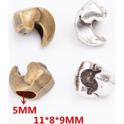 YEPENGFEI 10pcs Scattered beads Tibetan silver beads jewelry alloy beads fit Chamilia bracelet DIY js2110