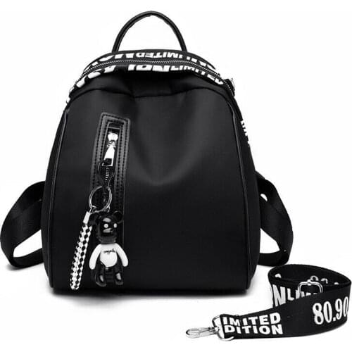 Womens Backpack Girls Drawstring School Bag Shoulder Bag Waterproof Oxford Cloth Travel Backpack Plecak Damski /BY