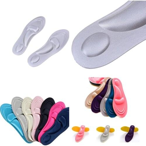 1Pair 4D Sport Sponge Soft Insole High Heel Shoe Pad Pain Relief Insert Cushion Pad
