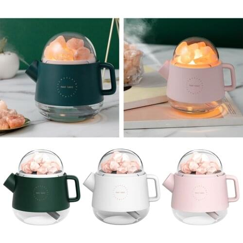 1pc Essential Oil Diffuser Himalayan Salt Cool Mist Humidifier Living Room