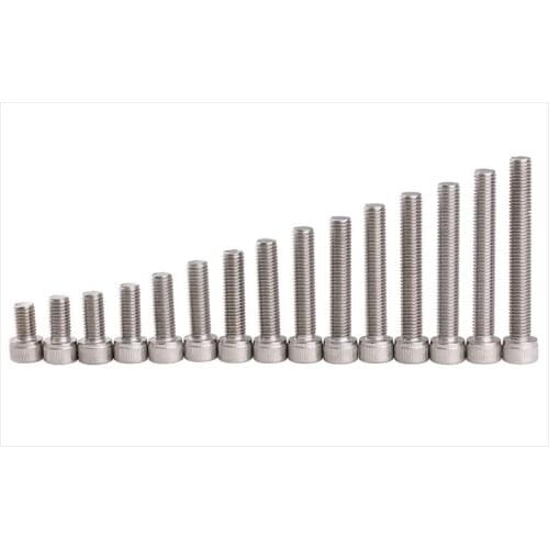 2pcs M10 DIN912 304 Stainless Steel Hexagon Socket Head Cap Screws Inner Hex Socket Bicycle Bolt Metric Thread Allen