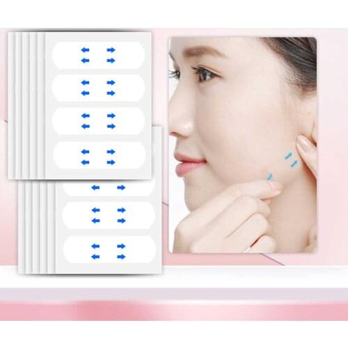 40Pcs Invisible Thin Face Stickers Fast Face Lift Up Facial Line Wrinkle Sagging Skin V-Shape Chin Adhesive Tape Dropship