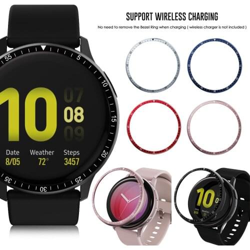 Case For Samsung Galaxy Watch Active 2 44mm 40mm Bezel Ring Styling Metal Bumper Frame Cover Protection Stainless Steel Bezel