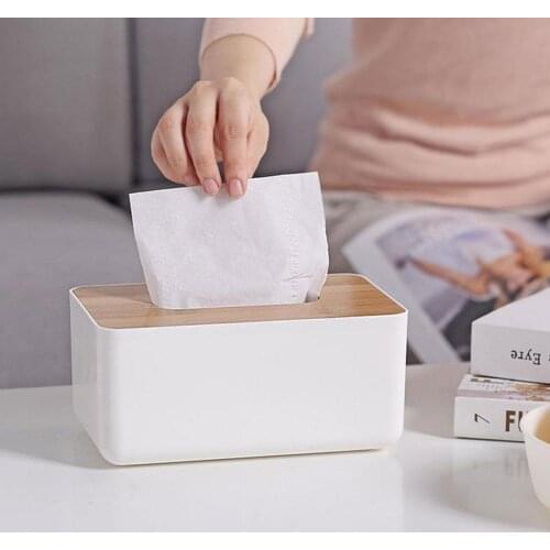 Tissue Box Wooden Home Tissue Box Wood Holder Napkin Case Simple Stylish Box Tissue Office Holders Tissue Boxes Home Decoration