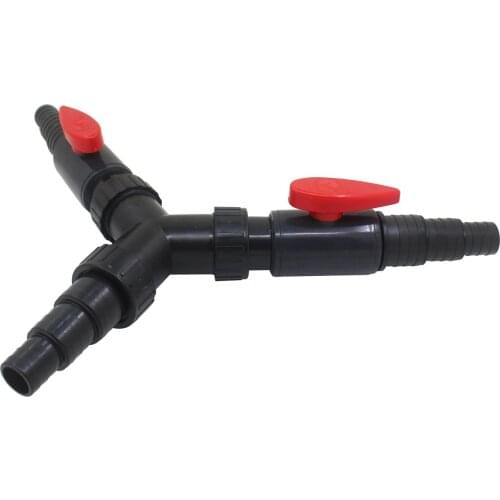 Distributor OD 25mm 32mm 38mm Hose Convertor Adaptor 3 Ways With Adjustable Valves For Aquarium Pump Filter Hose Water Flow