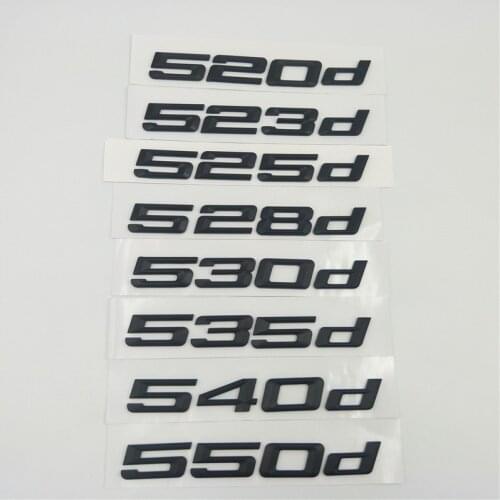 For BMW 5 series E39 E60 E61 F10 F11 Black 520d 523d 525d 528d 530d 535d 540d 550d Rear Boot Trunk Lid Letters Emblem Logo