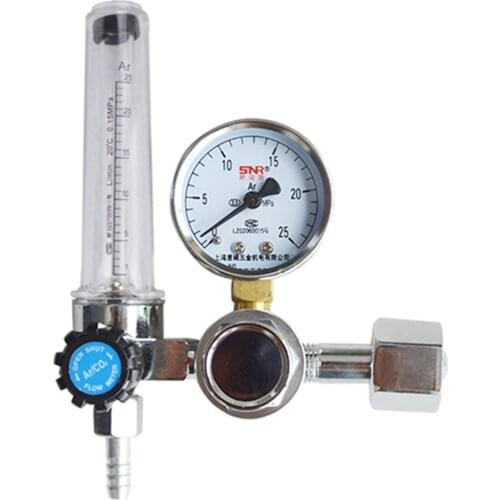 G5/8'' 0-25Mpa Argon Flow Meter Impact-Resistant Leakproof Gas Pressure Regulator Flowmeter Argon Pressure Regulating Valve