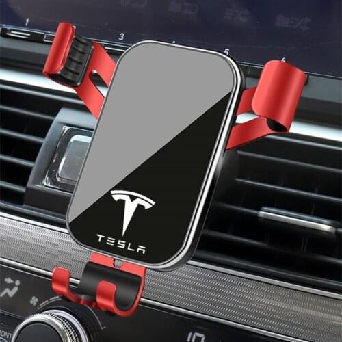 Gravity Car Phone Holder For Car Air Vent Mount Clip For Tesla Model 3 Model S Model X Model Y Roadster Auto Accessories