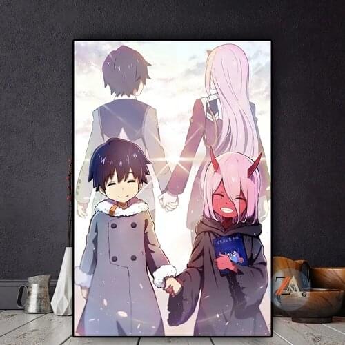 Dear manga oil painting posters and prints in anime art posters mural pictures for living room decoration paintings